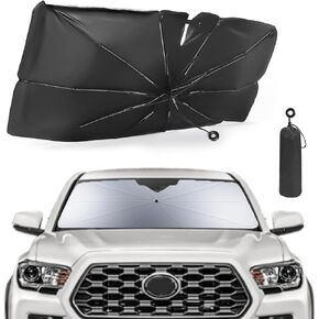 Car Windshield Sun Shade Umbrella, 59"x32" UV Block for Car Front Window, Foldable Sunshades Suitable for Most Cars