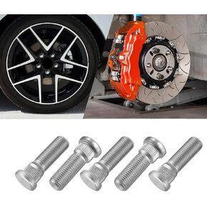 5PCS M12×1.5 Car Wheel Studs, Wheel Hub Stud, 90942-02049 90942-02037 Steel Tire Studs, Car Accessories Lug Bolts Secure Wheel Hubs Replacement for Scion Pontiac ES300 RX300 Avalon