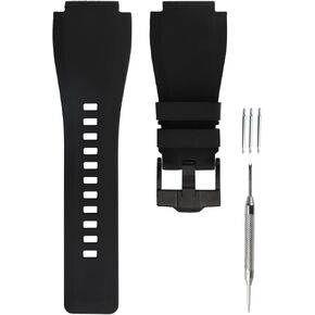Rubber Watch Band Compatible for Bell & Ross B&R BR-01 BR01 BR-03 BR03 BR0392/BR-03-92/BR03-92 Diver Silicone Strap Replacement for men and women wirst watchband