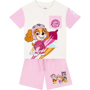 Paw Patrol Shirt And Shorts | Skye Kids Tshirt Set | Skye Cotton Girls Short Sleeve Shirt And Girls Shorts