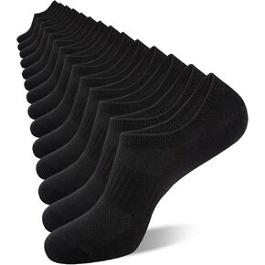 Coovan Mens No Show Socks Cutton Cotton Non Slip Basic Low Low Loafer Sock غير مرئي 7 أزواج