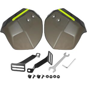 X AUTOHAUX 1 Set Universal Black Motorcycle Handlebar Handguard Hand Guards Protector for ATV Dirt Bike W/Mounting Kits
