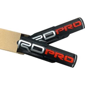 3D Emblem Badge Nameplate Compatible with TRD Pro Left and Right Side Badges Emblems ABS Plastic Emblem with Strong Adhesive 0429 （2 Pack Pro