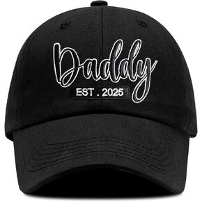 Mommy و Daddy EST 2025 قبعة للنساء/الرجال ، قابلة للتعديل المطرزة الوالدين الجديدة هدايا البيسبول قبعة البيسبول