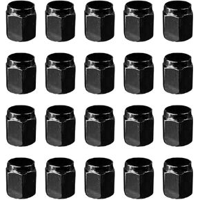 20PCS Tire Valve Stem Caps, Dust Proof Hexagon Shape Seal Stem Caps with Rubber O-Ring, Universal Aluminum Valve Stem Covers for Car, SUV, Truck, Motorcycle, Bicycle (Silver)