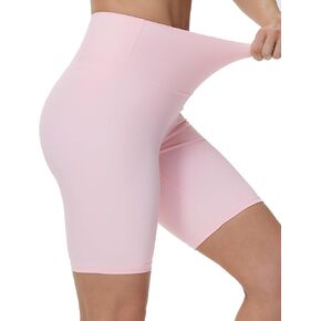 THE GYM PEOPLE Women's High Waist Workout Yoga Shorts Tummy Control Stretchy Biker Running Athletic Shorts