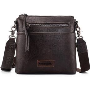 حقيبة Montana West Crossbody للنساء متعددة الجيب كروس حقيبة الجسم مع حزام الغيتار