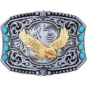 Huabola Calyn Mens Belt Buckle ، Western Cowboy Winged Belt Belt Buckles ، Assions Vintage Cowboy Rodeo Accessories for Men Women