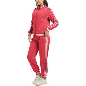 ANOTWENER Women's Jogging Suits Tracksuit Set Workout Long Sleeve Outfits Gym Stripe 2 Piece Set Sweatsuits with Pockets
