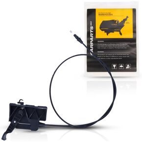 KARPARTS360 لفورد F-150 2009 10 11 12 13 2014 HOOD FERENT CABLE | أسود | البلاستيك/المعدن | مع مقبض | استبدال 9L3Z16916B ، AL3Z16916A