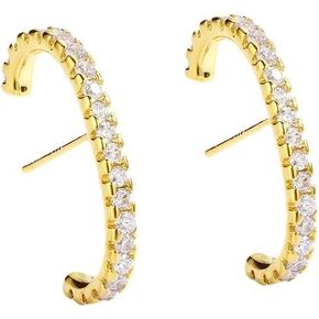 14K Gold Plented 925 Sterling Silver Morted Gemstone Post Minimalist Superender Curved Cuff Cuff Wrap earlobe tuchs for Women Gift Anniversary ، عيد ميلاد ، عيد الميلاد ، حفل زفاف