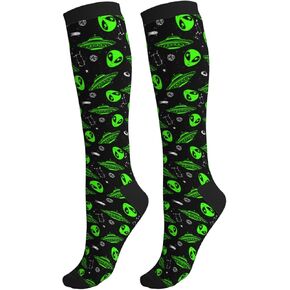 bassyil Compression Socks for Women & Men Circulation 15-20 mmHg Knee High Best Support for Nurses Travel Running Athletic in Kuwait