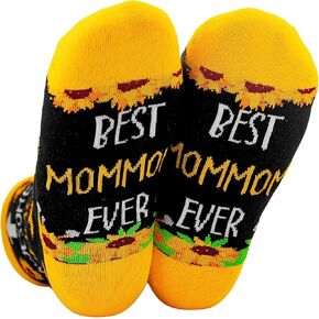 InnoBeta Mommom Gifts, Gifts for Mommom, One Size Crew Socks on Mother's Day, Christmas, Birthday