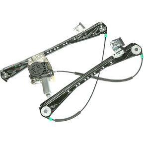 YHTAUTO Front Driver Side Power Window Regulator with 2-Pin Motor Assembly for Lincoln LS 2000-2002 & Jaguar S-Type 2000-2002, Sedan Only