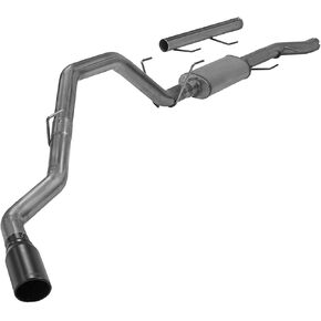 Flowmaster 717930 FlowFX Cat-Back Exhaust Kit Single Side Exit 3.5 Inch 409 Stainless Steel 5 Inch Black Ceramic Coated 304 Stainless Steel Tip Compatible with 2014-2024 RAM 2500 3500 6.4L 2/4WD