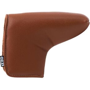 IZZO Golf Blade Putter Headcover Camel/White - Putter Headcover for Your Mallet Putter, Blade Style Head Cover