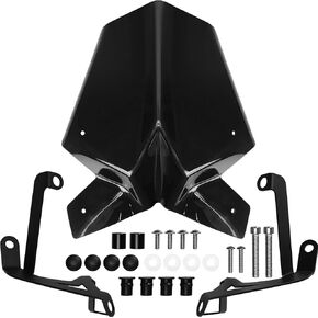 Motorcycle Windshield WindScreen Visor Viser Deflector Replacement for KTM Duke 125 390 2017 2018 2019 2020 2021 Accessories (Dark Smoke)