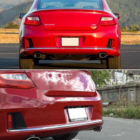 For 2013 2014 2015 Honda Accord Coupe LED Rear Bumper Reflector Tail Brake Light housings Red Lens 33505T3LA02 / 33505-T3L-A02 in Kuwait