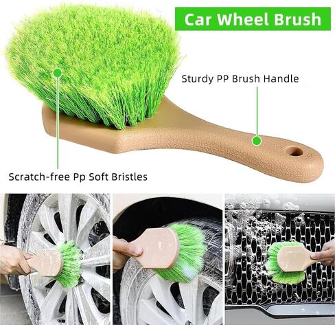 62" Car Wash Brush with Long Handle Chenille Microfiber Car Wash Mop Mitt Wheel Brush Car Cleaning Kit Windshield Window Squeegee Car Duster Microfiber Towel Gloves Drill Brush for Cars RV Truck Boat in Saudi Arabia
