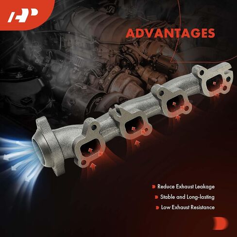 A-Premium Right Exhaust Manifold Kit W/Gaskets, Bolts & Nuts [5.7L] Compatible with Ram 1500 3500 2011-2012, 2500 4000 2011-2013 & Dodge Ram 1500 2500, Ram 3500, Ram 4000, Durango & Chrysler Aspen in Saudi Arabia