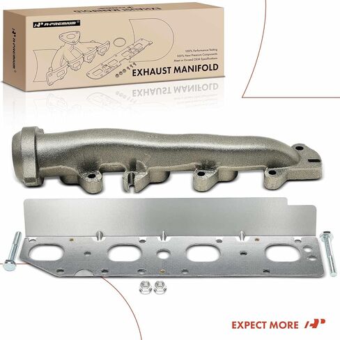 A-Premium Right Exhaust Manifold Kit W/Gaskets, Bolts & Nuts [5.7L] Compatible with Ram 1500 3500 2011-2012, 2500 4000 2011-2013 & Dodge Ram 1500 2500, Ram 3500, Ram 4000, Durango & Chrysler Aspen in Saudi Arabia