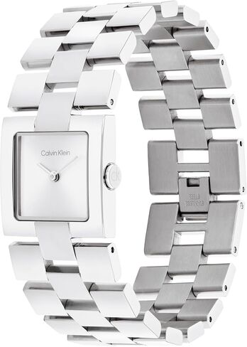Calvin Klein Women's CK Meridian - 22mm 2H Quartz Slim Watch - Stainless Steel Bracelet - Minimalistic Stylish Timepiece - Premium Fashion - Gift for Her in Saudi Arabia