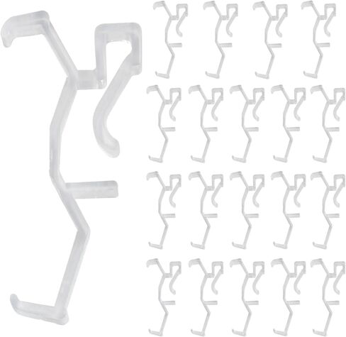 10Pcs Clear Valance Clips 2.5inch Replaceable Blind Clips Plastic Blind Clamps for Window Blind Valance, Horizontal Faux and Wood Blinds Parts in Saudi Arabia