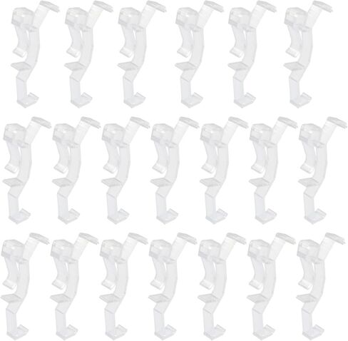 10Pcs Clear Valance Clips 2.5inch Replaceable Blind Clips Plastic Blind Clamps for Window Blind Valance, Horizontal Faux and Wood Blinds Parts in Saudi Arabia
