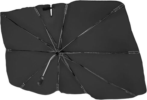 joytutus windshield sunshade smbrella for Dodge RAM 2010-2025 ، غطاء حماية أشعة الشمس الداخلية للسيارات ، طلاء كتلة UV الفضي من التيتانيوم ، حماية عزل حرارة النافذة الأمامية in Saudi Arabia