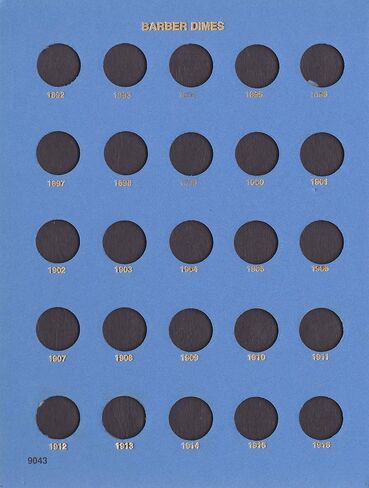 Whitman US Roosevelt Dime Folder Set 1946 to Present Day #’s 9029 9034 9039 in Saudi Arabia