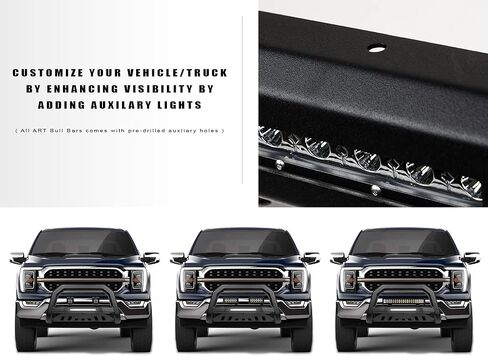 Armordillo MS Series Studded Aluminum Mesh Bull Bar Compatible with 2016-2024 Nissan Titan XD/2012-2021 NV1500 NV2500 NV3500|8723708|Matte Black|Front Bumper Guard|Bull Guard in Kuwait