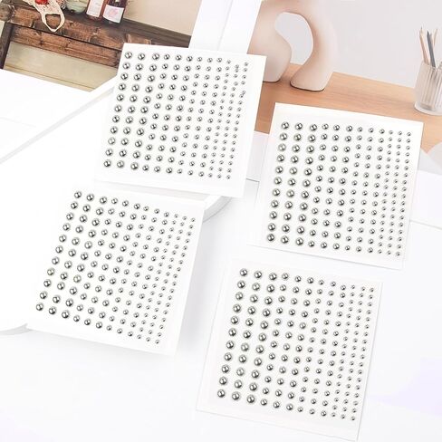 Face Gems Stickers Self-Adhesive Face Jewels Fake Lip Studs, Fake Lip Piercing Fake Nose Stud Eyebrow Stud, Non Piercing Nose Stud Stick on Belly Button Sticker Body Jewelry Punk Makeup Accessories in Saudi Arabia