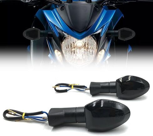 2Pcs Motorcycle Turn Signals Indicator Light For SUZUKI DRZ 400S GSX-S 750Z GSX 1250FA SV 650X DL650 V-Strom 650 Adventure Motorcycle Winker Indicator (Smoke) in Saudi Arabia