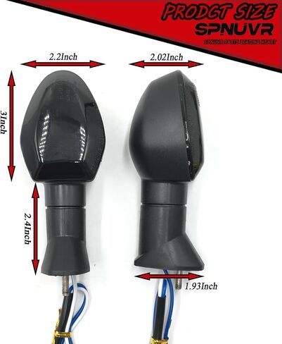 2Pcs Motorcycle Turn Signals Indicator Light For SUZUKI DRZ 400S GSX-S 750Z GSX 1250FA SV 650X DL650 V-Strom 650 Adventure Motorcycle Winker Indicator (Smoke) in Saudi Arabia