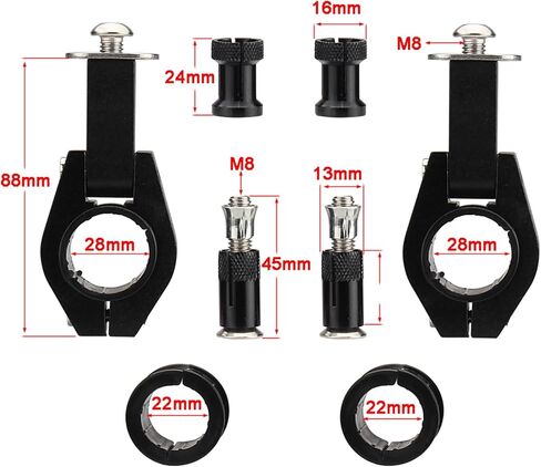 Dirt Bike Handguards Universal Motorcycle 7/8" 22mm and 1 1/8" 28mm Handlebar Motorcycle Hand Guards for ATV Quad CR CRF YZF KXF RMZ BSE Motocross Pit Bike Racing in Saudi Arabia