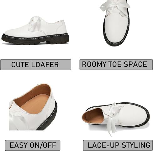 Women's Lace-up Loafers Slip-on Comfortable & Light-Weight Office Dress Shoes in Saudi Arabia