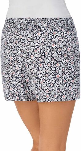 Jane and Bleecker 2 Pack Lightweight Lounge Sleep Shorts (Heather Gray/Pink Floral, Large) in Saudi Arabia
