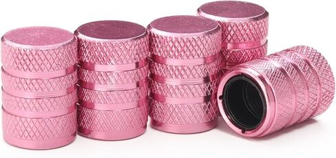 Tire Valve Stem Caps 5 pcs Premium Stainless Steel & Aluminum Alloy, Universal Fit for Cars/Trucks/Motorcycles/Bikes, Anti-Corrosion, Dustproof & Waterproof Air Valve Caps (Pink, Universal) in Saudi Arabia