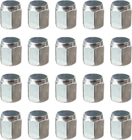 20PCS Tire Valve Stem Caps, Dust Proof Hexagon Shape Seal Stem Caps with Rubber O-Ring, Universal Aluminum Valve Stem Covers for Car, SUV, Truck, Motorcycle, Bicycle (Silver) in Kuwait
