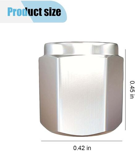 20PCS Tire Valve Stem Caps, Dust Proof Hexagon Shape Seal Stem Caps with Rubber O-Ring, Universal Aluminum Valve Stem Covers for Car, SUV, Truck, Motorcycle, Bicycle (Silver) in Kuwait