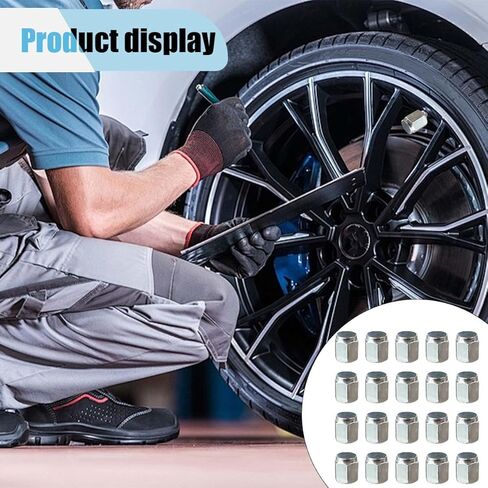 20PCS Tire Valve Stem Caps, Dust Proof Hexagon Shape Seal Stem Caps with Rubber O-Ring, Universal Aluminum Valve Stem Covers for Car, SUV, Truck, Motorcycle, Bicycle (Silver) in Kuwait