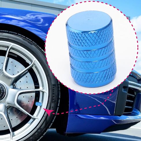 Tire Valve Stem Caps 5 pcs Premium Stainless Steel & Aluminum Alloy, Universal Fit for Cars/Trucks/Motorcycles/Bikes, Anti-Corrosion, Dustproof & Waterproof Air Valve Caps (Pink, Universal) in Kuwait