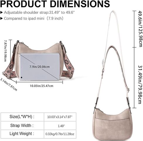 Women's Crossbody Handbags Vegan Leather Shoulder Bag with Adjustable Strap, Lightweight Small Purse for Everyday Essentials in Kuwait