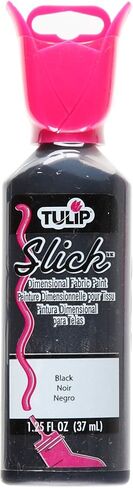 TULIP Dimensional Fabric Paint 65002 Dfpt 1.25Oz Slick Yellow, 1.25 Fl Oz (Pack of 1), As Detailed in Saudi Arabia