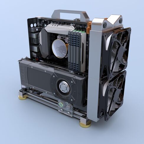 DIY Open Frame PC Chassis, Aluminum Computer Case, Supports ATX Motherboard, Excellent Cooling, Type-C Support in Saudi Arabia