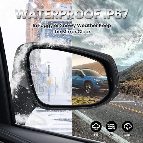 Left Driver Side Mirror Compatible with Toyota RAV4 2019 2020 2021 2022 2023 2024 Power Manual Folding Non-Heated Door Rear View Mirrors 3 Pins in Kuwait