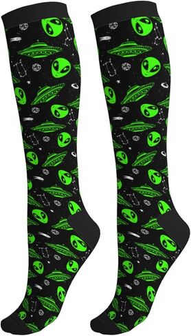 bassyil Compression Socks for Women & Men Circulation 15-20 mmHg Knee High Best Support for Nurses Travel Running Athletic in Kuwait