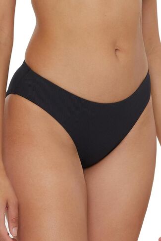 BECCA Women's Standard Modern Edge Shirred American Bikini Bottom, Cheeky Coverage, Swimwear Separates in Kuwait