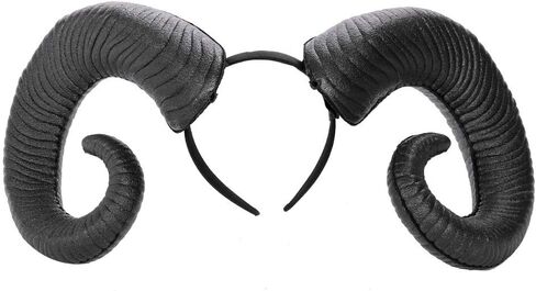 Gothic Halloween Cosplay Hair Accessories Realistic Black Red Long Devil's Horn Headband Carnival Party Bandana in Saudi Arabia