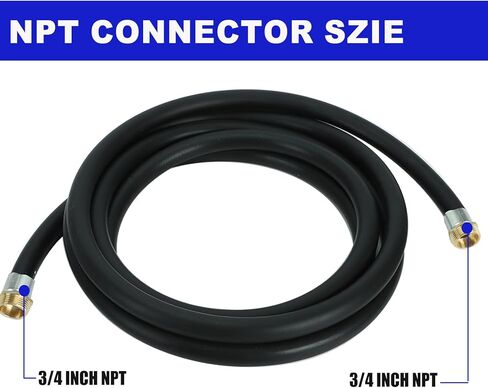 3/4'' x 20' Fuel Transfer Hose with Auto Fuel Nozzle, 3/4" Inlet & 13/16" Outlet Fluid Oil Pump Tank Tube for Dispensing Diesel Gasoline Kerosene Biodiesel in Kuwait